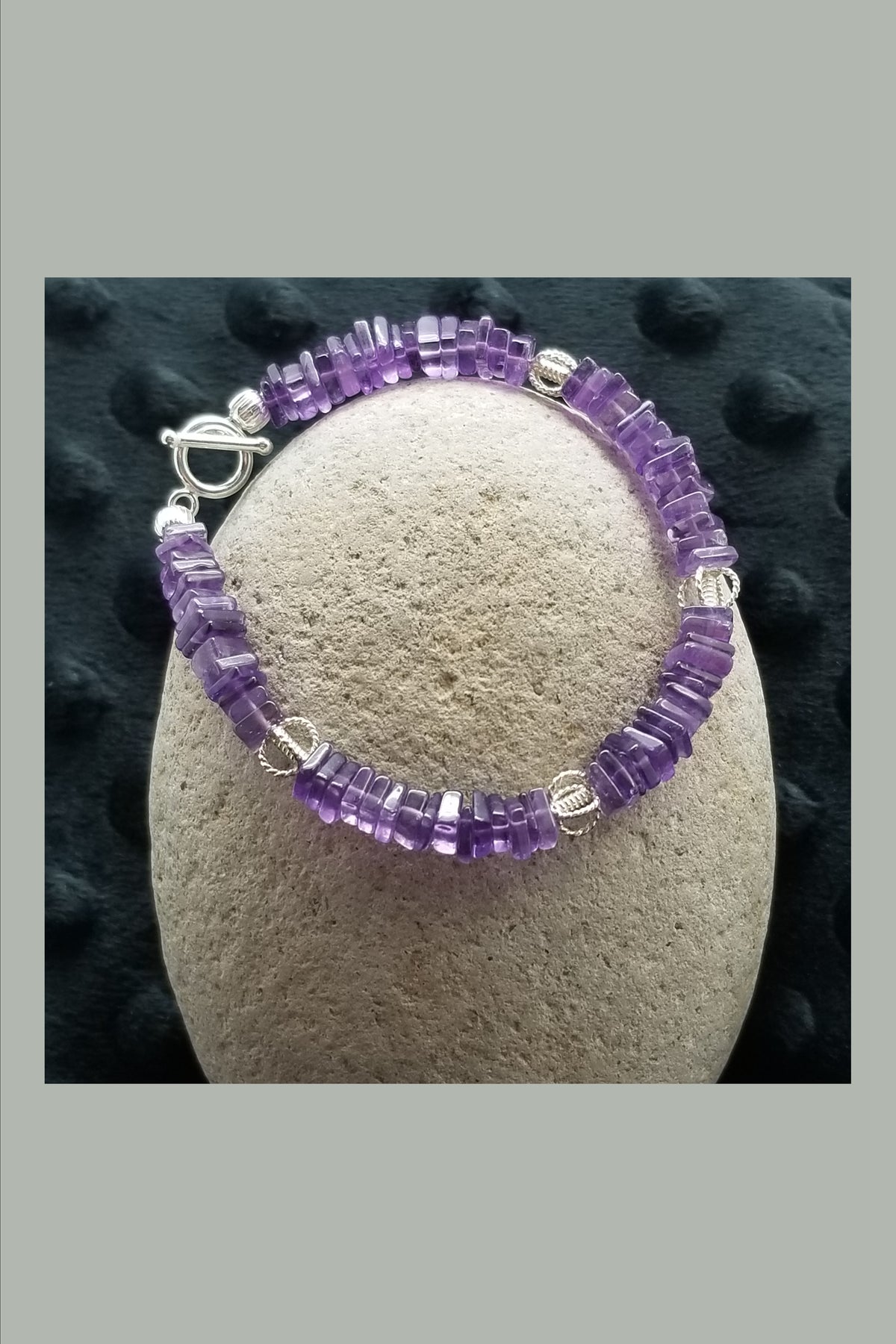 7" Amethyst Bracelet