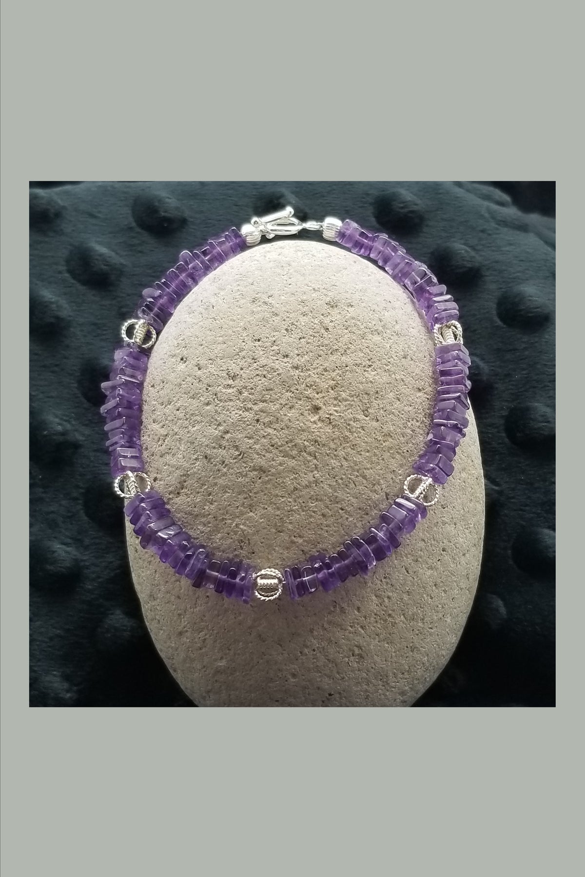 8.25" Amethyst Bracelet