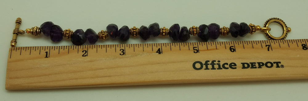 Amethyst Chunk Bracelet