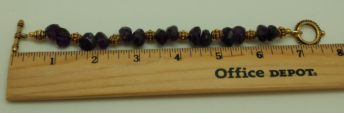 Amethyst Chunk Bracelet