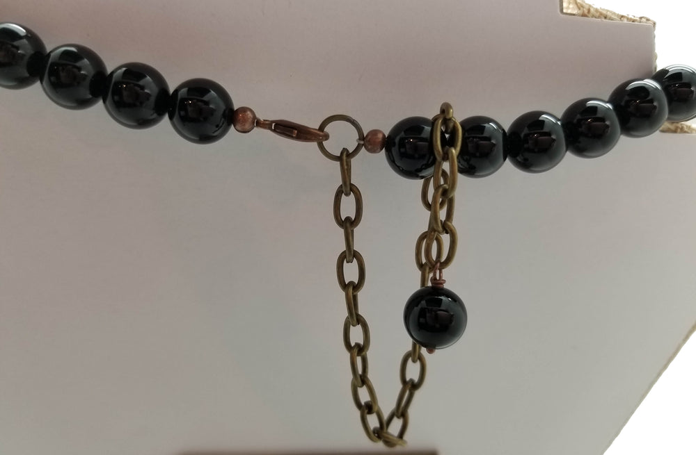 Black Onyx with Cross