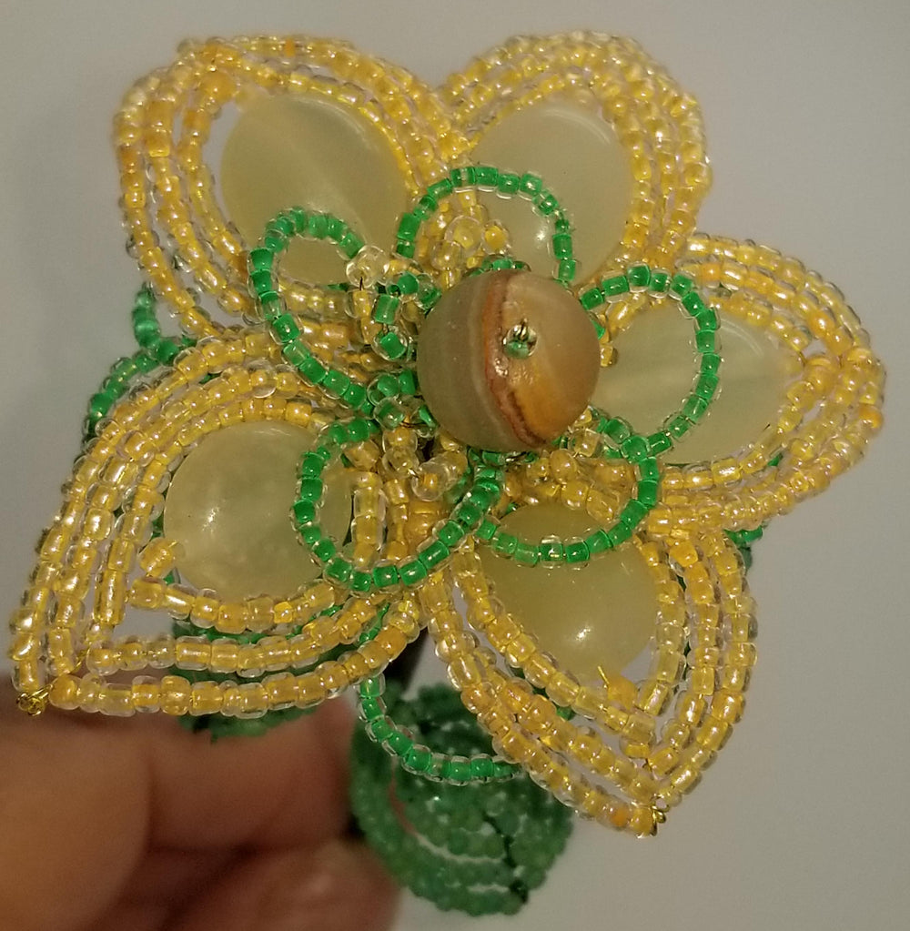 White Onyx Stone Flower